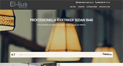 Desktop Screenshot of el-ljus.se